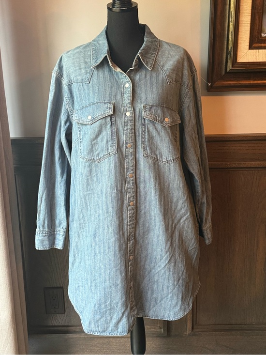 Universal Thread Dresses & Skirts - Universal Thread blue Denim Shirt Dress jacket large NWT